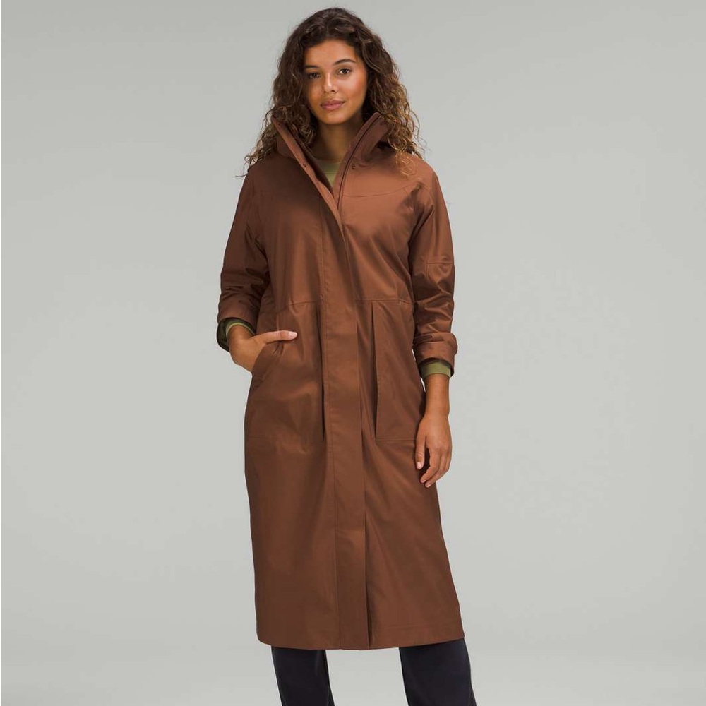 Lululemon long waterproof rain jacket